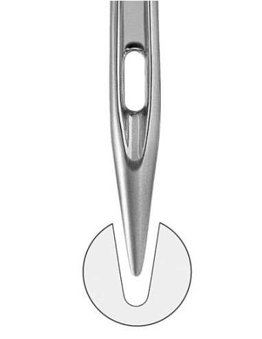 MAE-021075HR-Needles 75 With Half Round Needle Point (100 pcs)